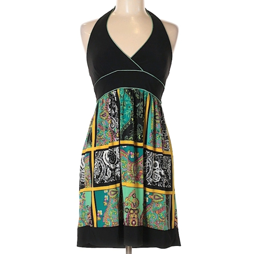 Bright, fun, and sexy halter dress